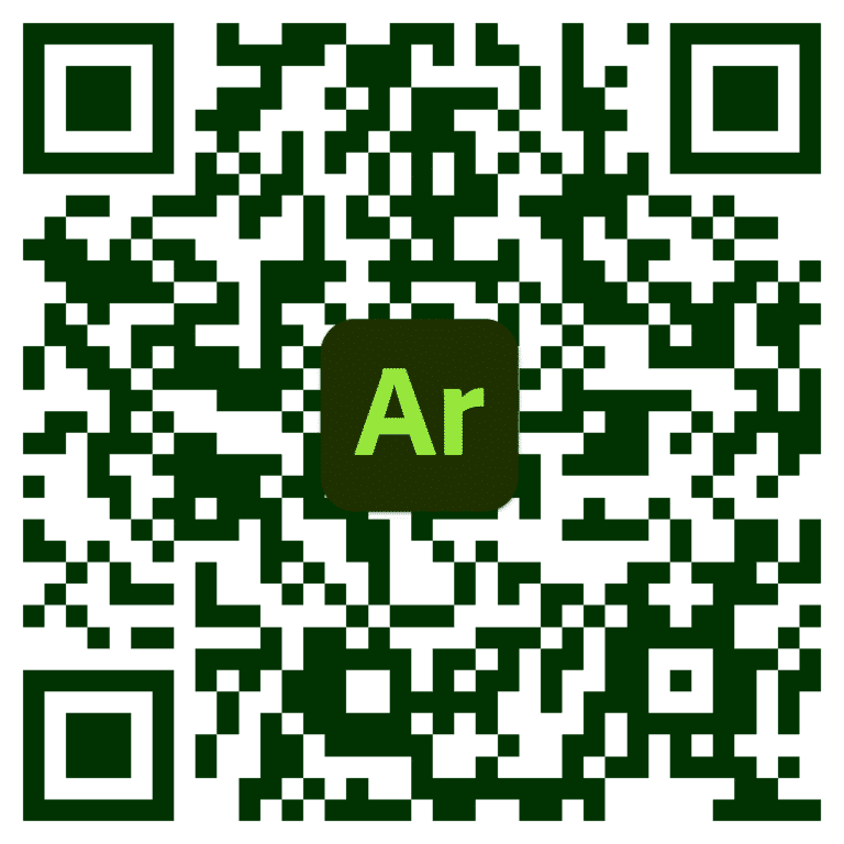Image attachment to scan the Adobe Aero QR code.